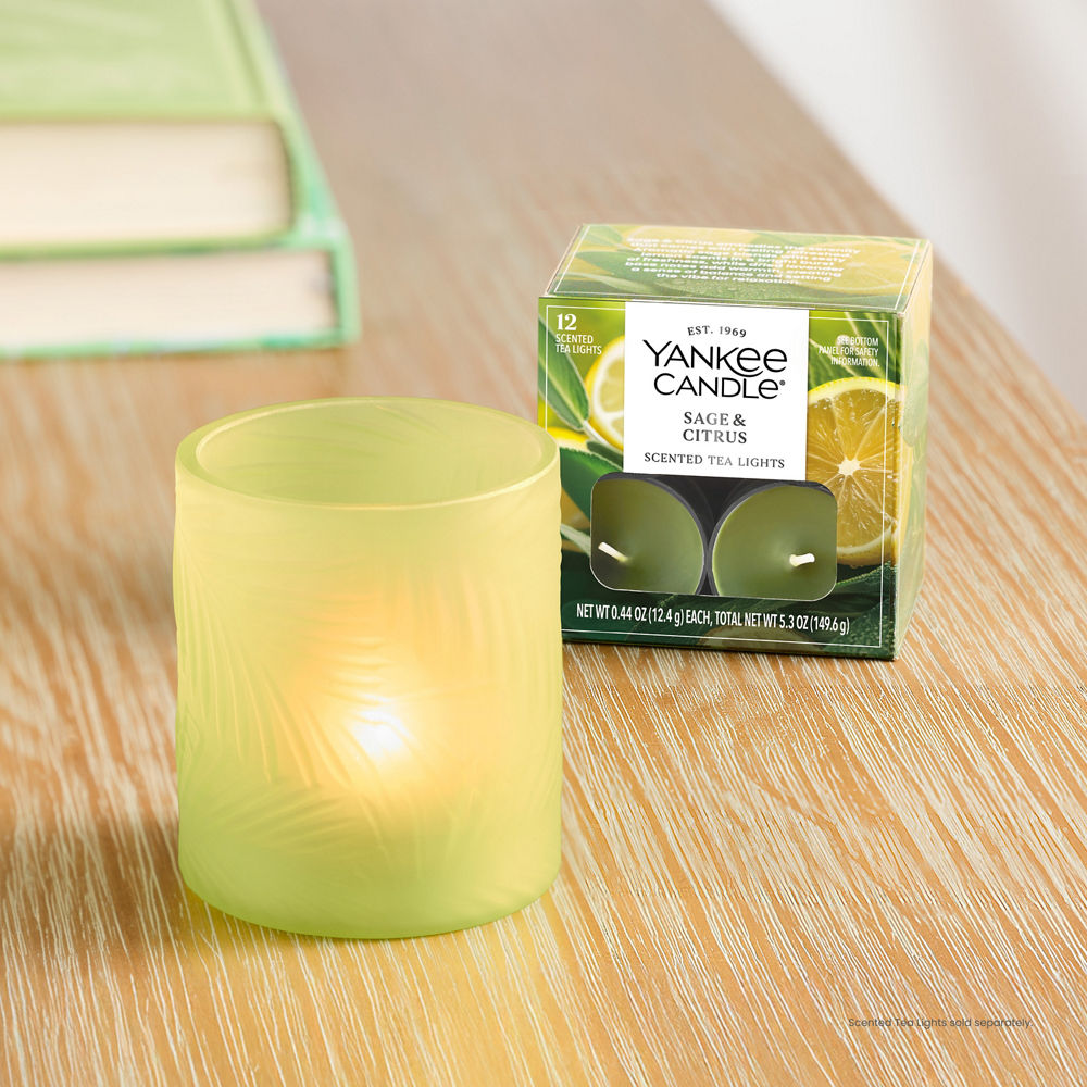 Sage Leaf Tea Light Candle Holder - Image 4