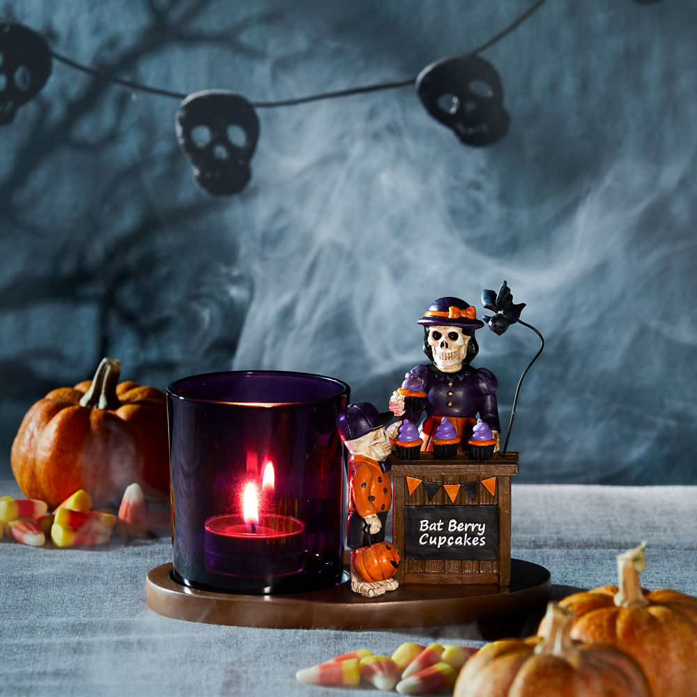Bonebury Lane Bat Berry Cake Tea Light Candle Holder - Image 2