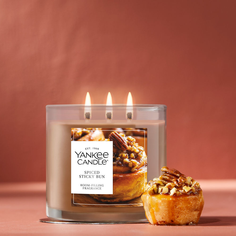Spiced Sticky Bun 3-Wick Candle - Image 2