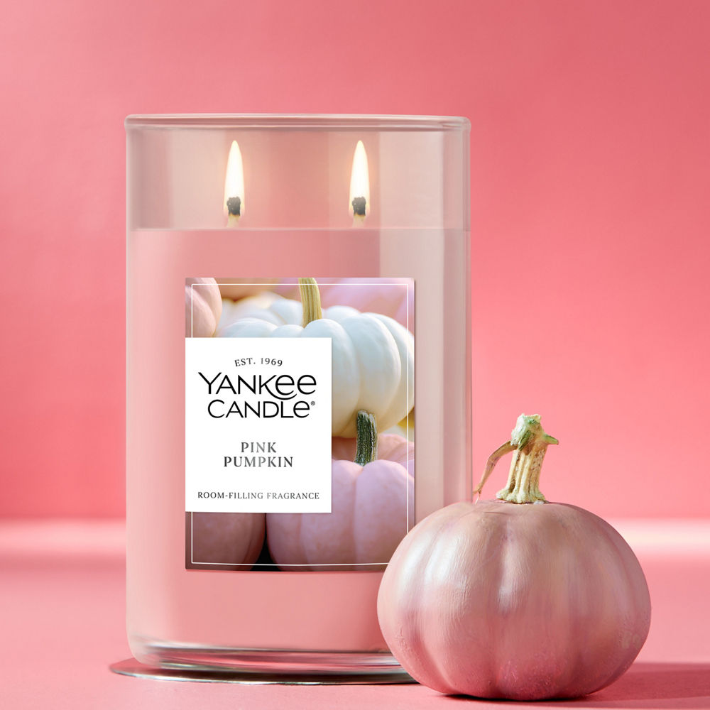 Pink Pumpkin Large Tumbler Candle - Image 2
