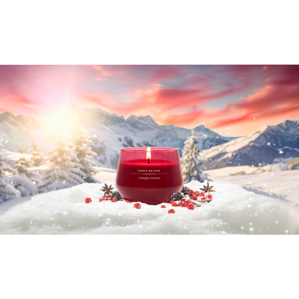 Santa On Skis Studio Candle - Image 2