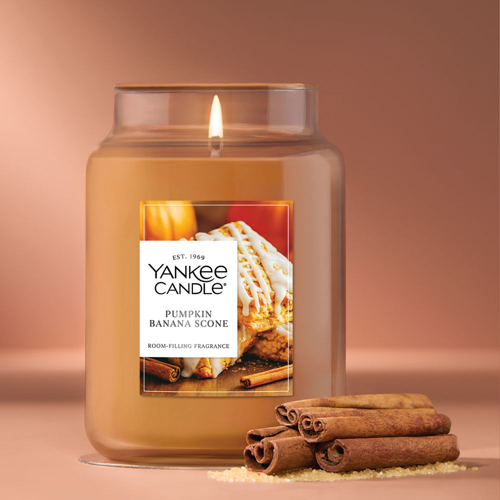 Pumpkin Banana Scone Original Large Jar Candle - Image 2