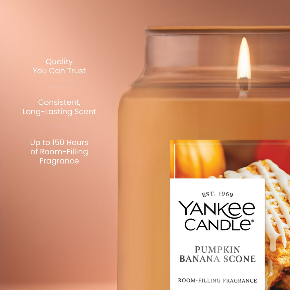 Pumpkin Banana Scone Original Large Jar Candle - Image 3