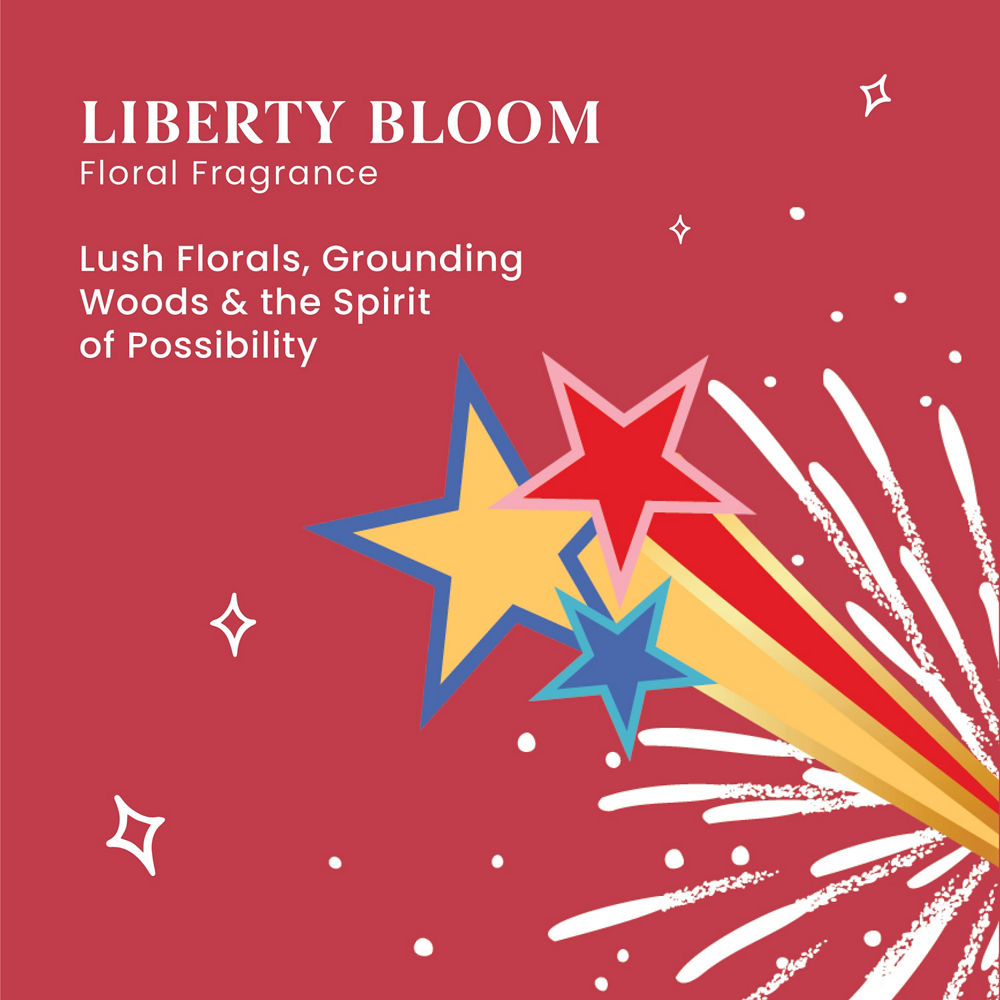 Liberty Bloom Medium Pillar Candle - Image 3