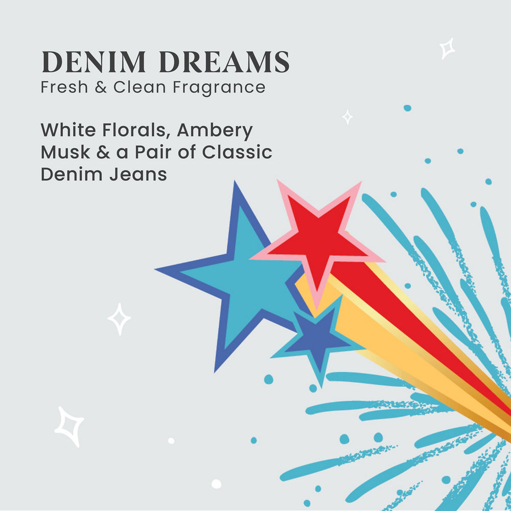 Denim Dreams Medium Pillar Candle - Image 3