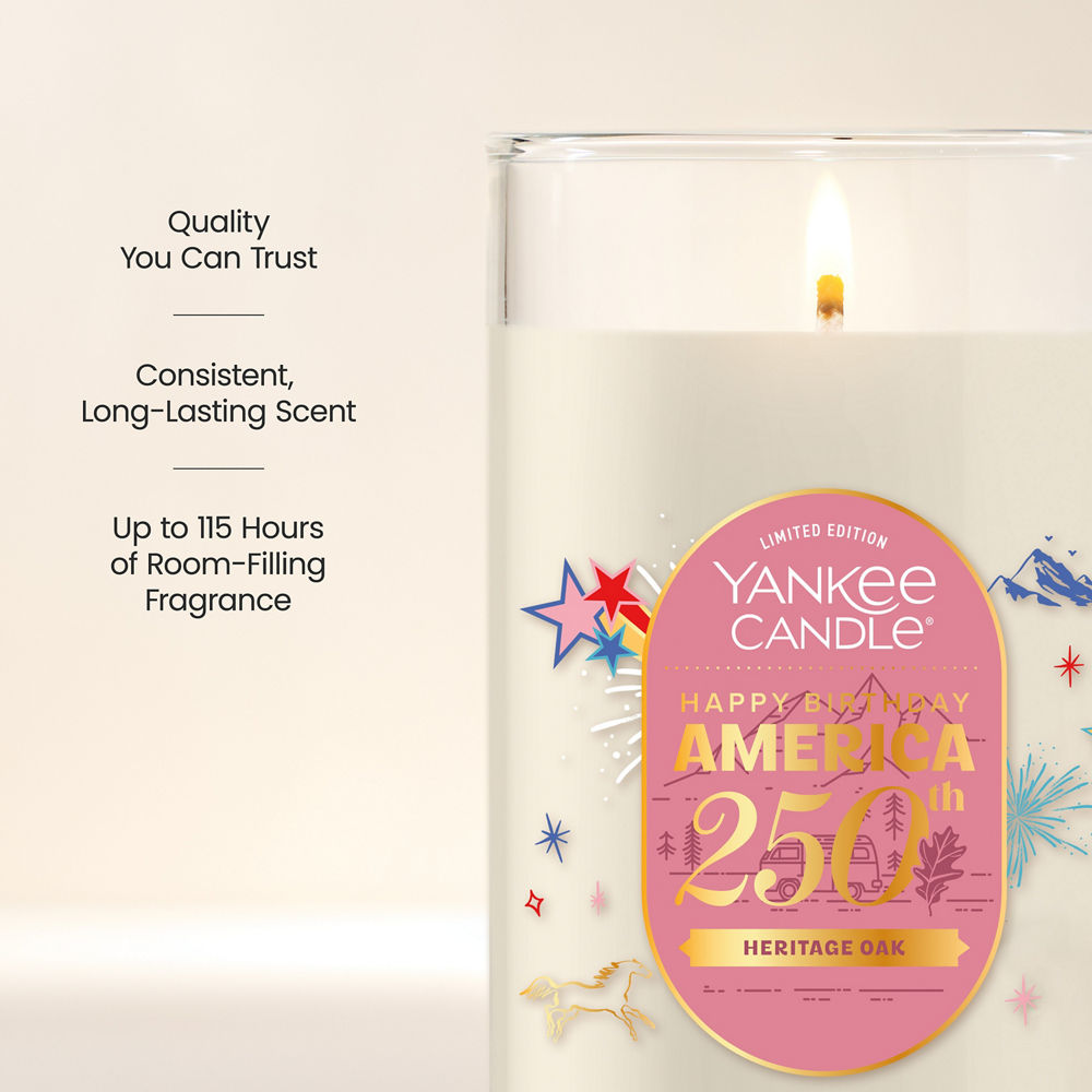 Heritage Oak Medium Pillar Candle - Image 4