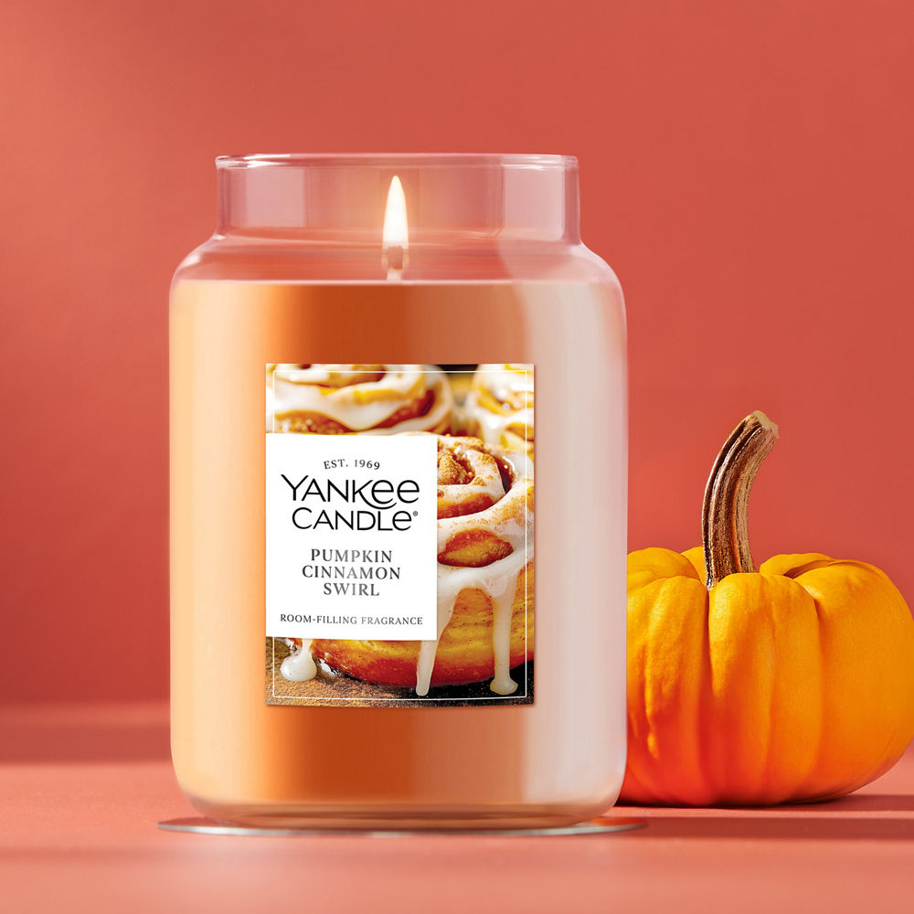 Pumpkin Cinnamon Swirl Original Large Jar Candle - Image 2