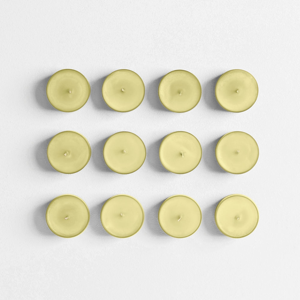 Sicilian Lemon Scented Tea Light Candles - Image 4